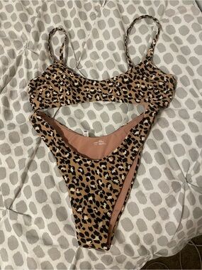 aerie Leopard Print Bikini Set